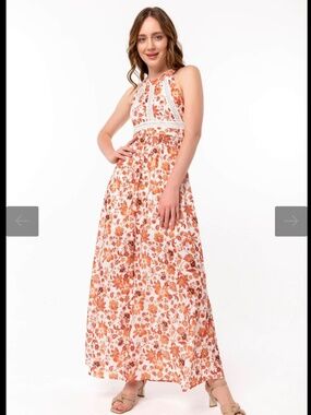 Anthropologie  Abel the label Maxi Sundress Floral Sundress  women’s size M